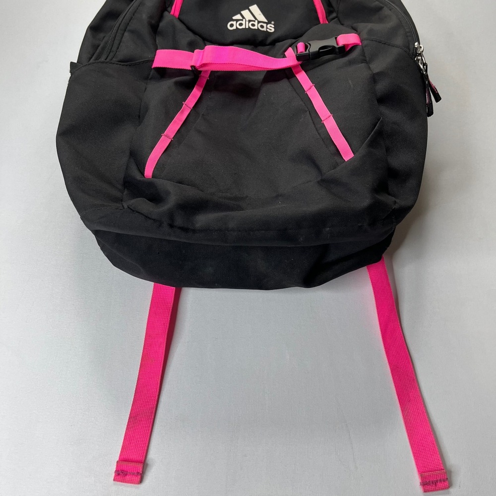 Adidas Backpack BTE00262G Black Pink Large School Gym Travel Laptop Bag Unisex - Picture 9 of 9